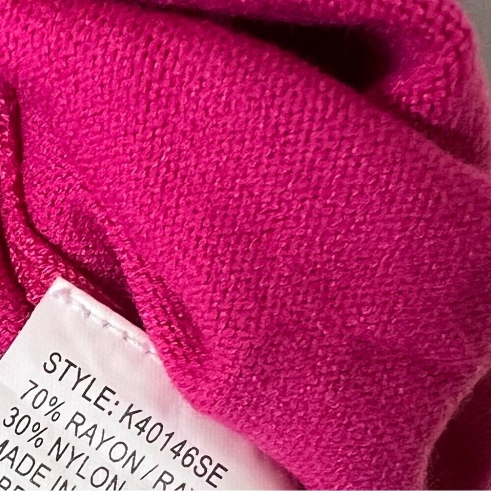 Pierre Cardin femme tank towel cowl style stretchy shirt Pink Sleeveless Top - Picture 4 of 5